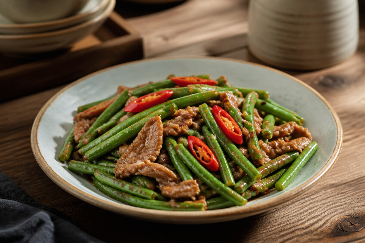 四季豆炒肉