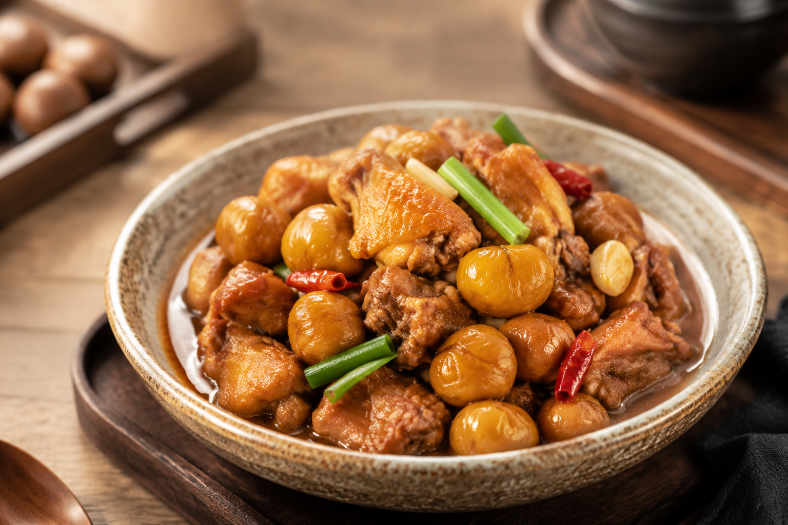 板栗烧鸡