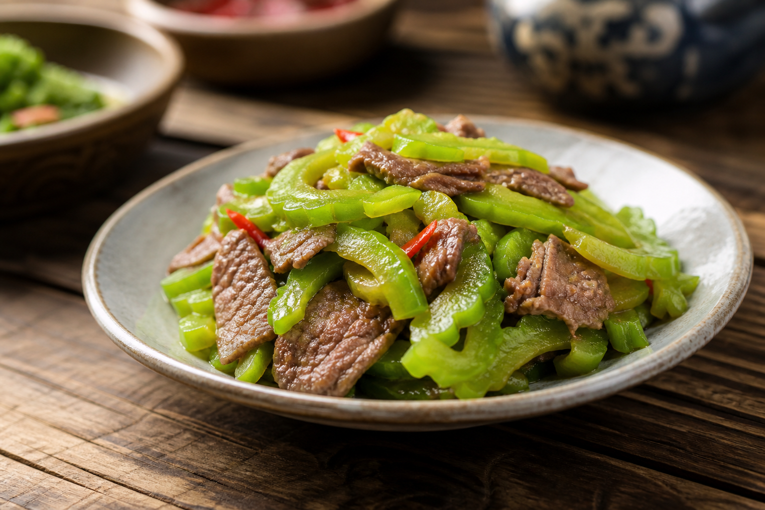 苦瓜炒牛肉