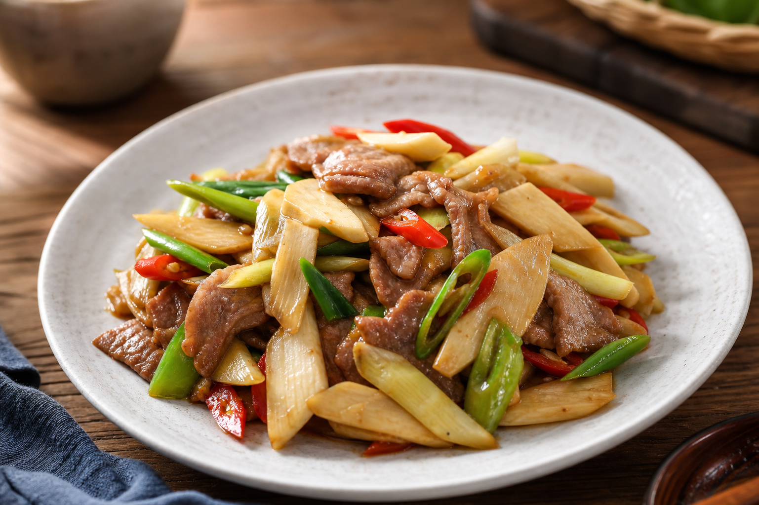 茭白炒肉
