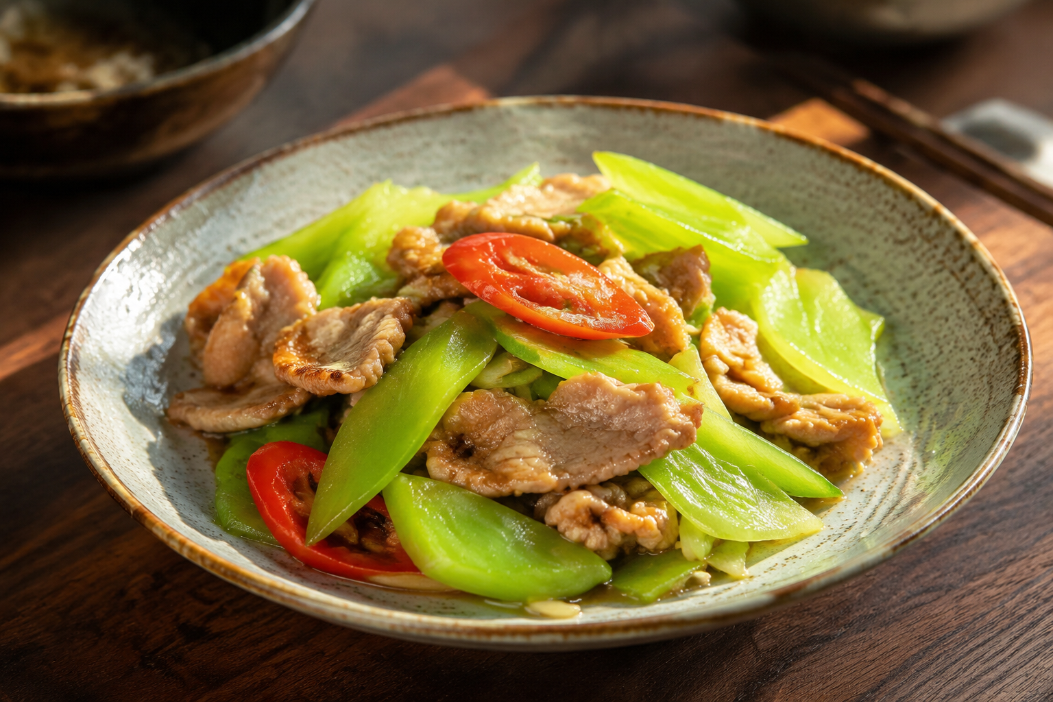 莴笋炒肉