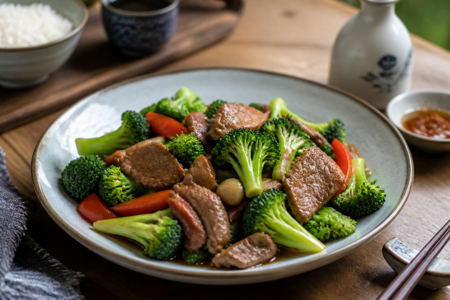 西兰花炒肉
