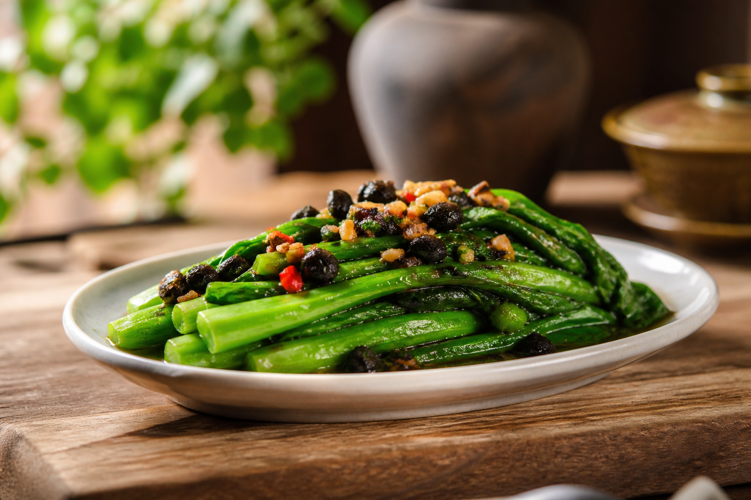 豆豉油麦菜 豆豉油麦菜