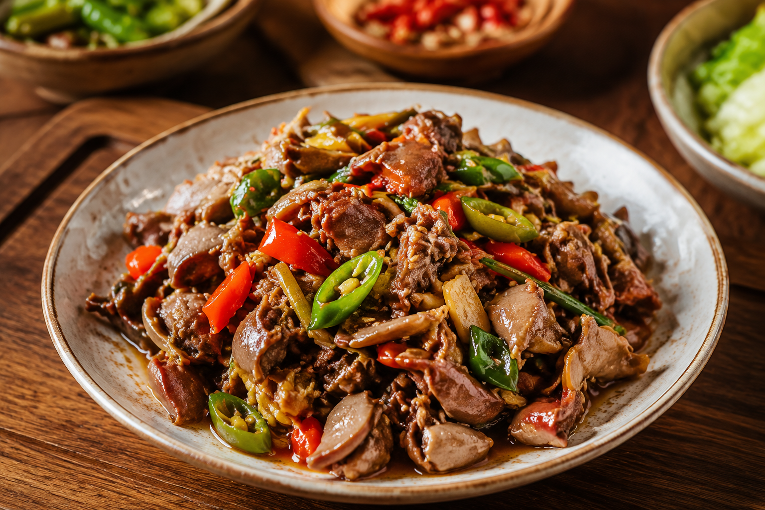 酸辣鸡杂