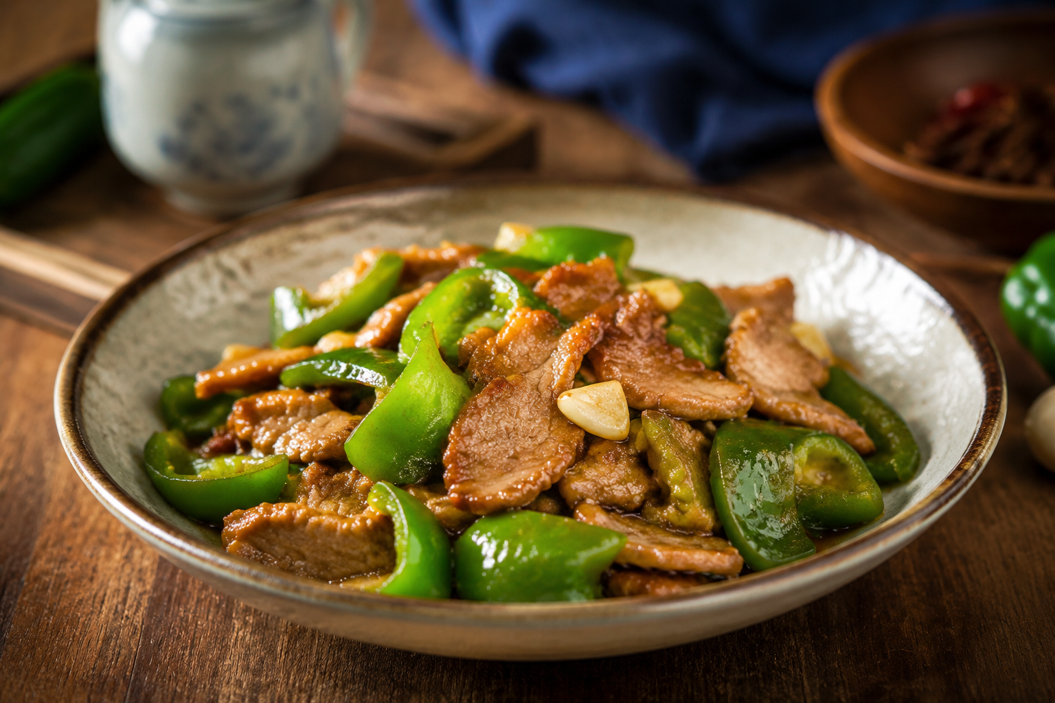 青椒炒肉