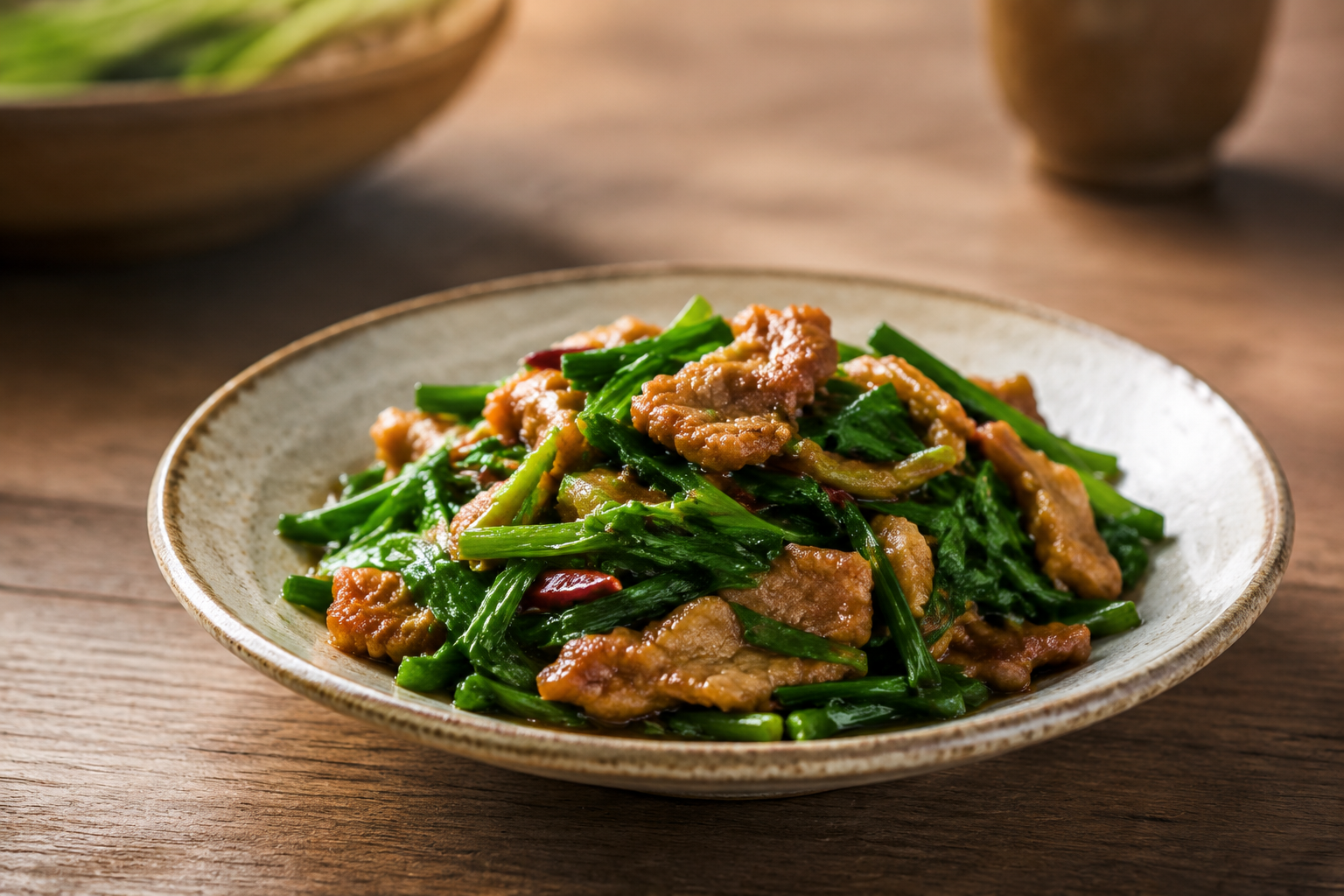 韭菜炒肉